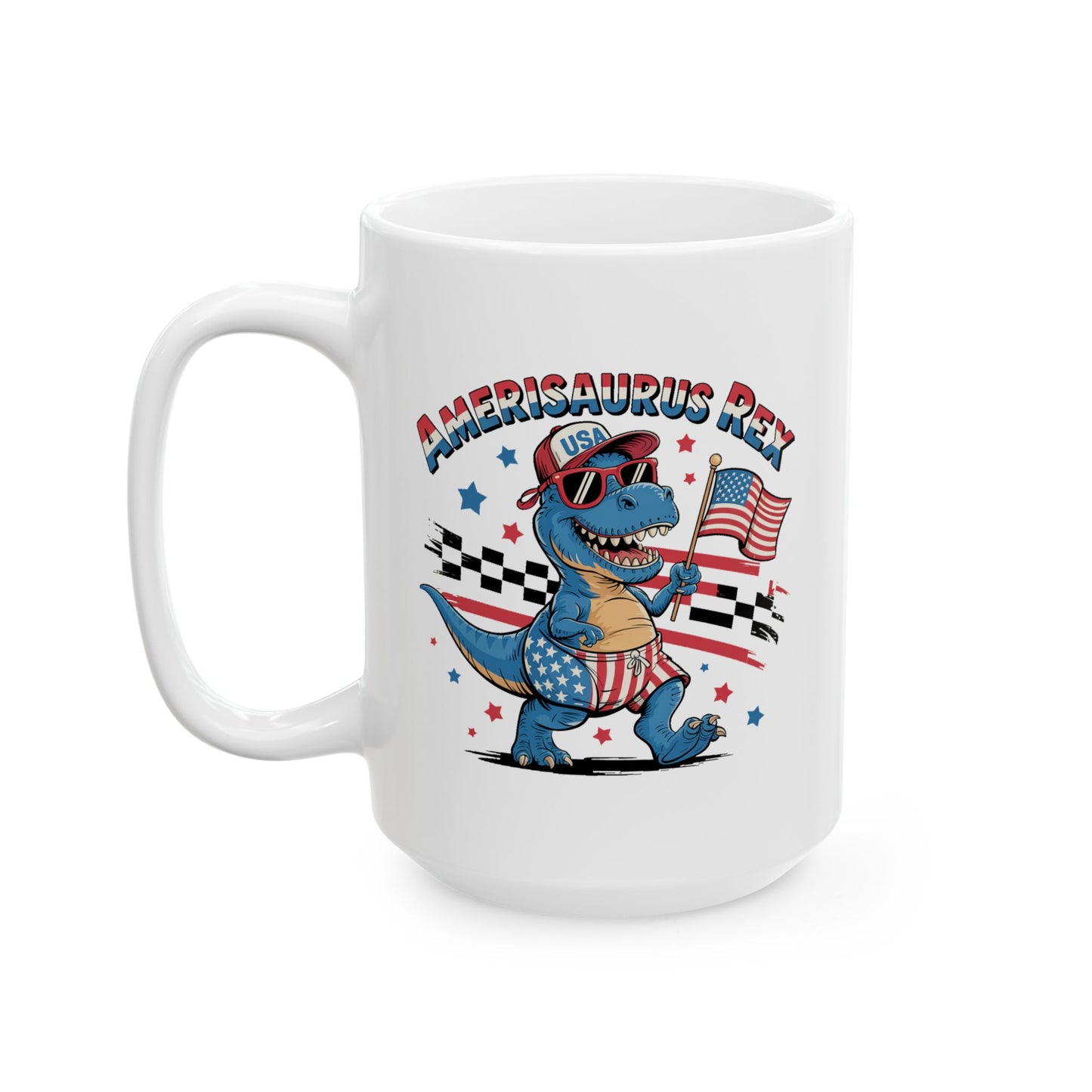 4th of July Mug - Amerisaurus Rex
