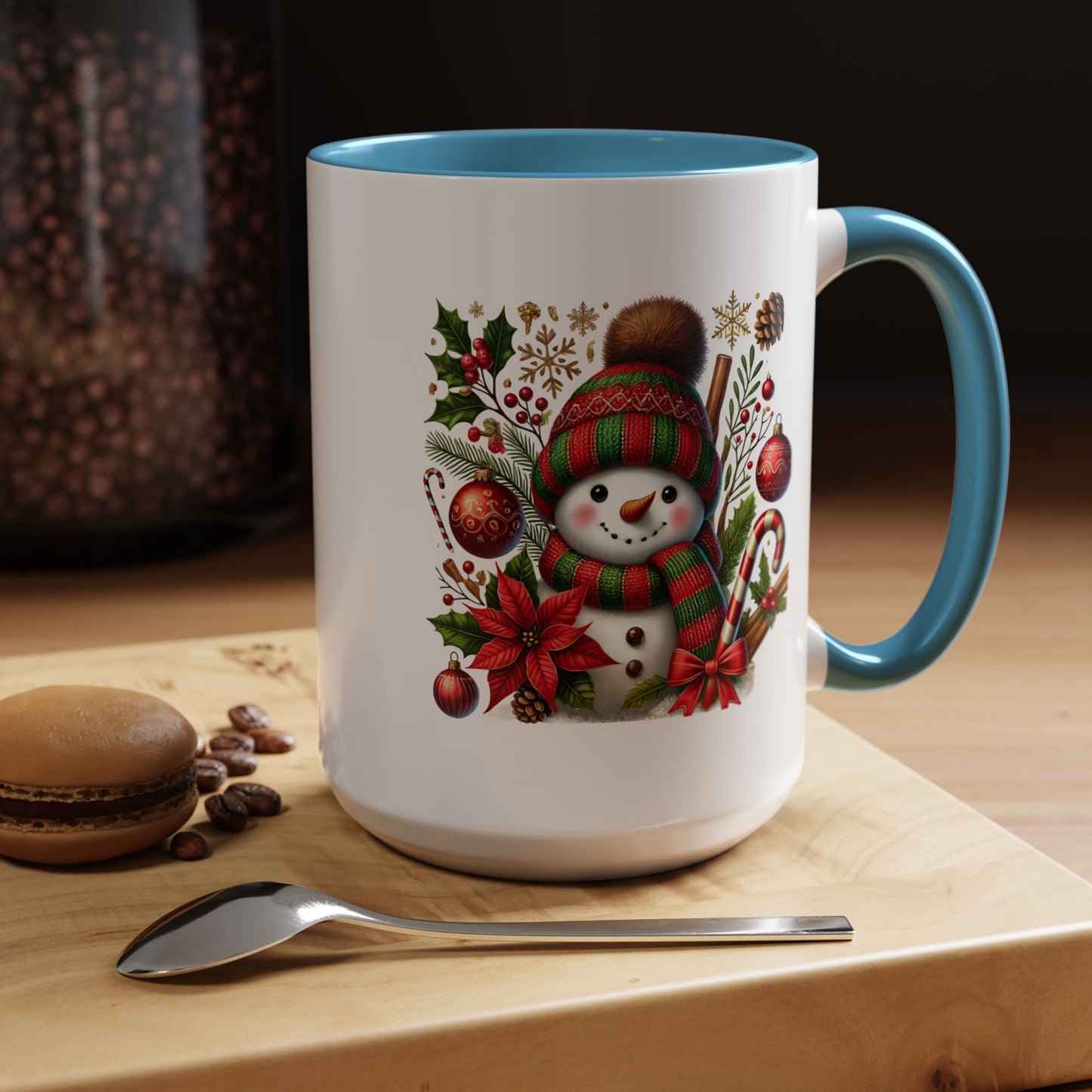 Christmas Mug - Red and Green Snowman