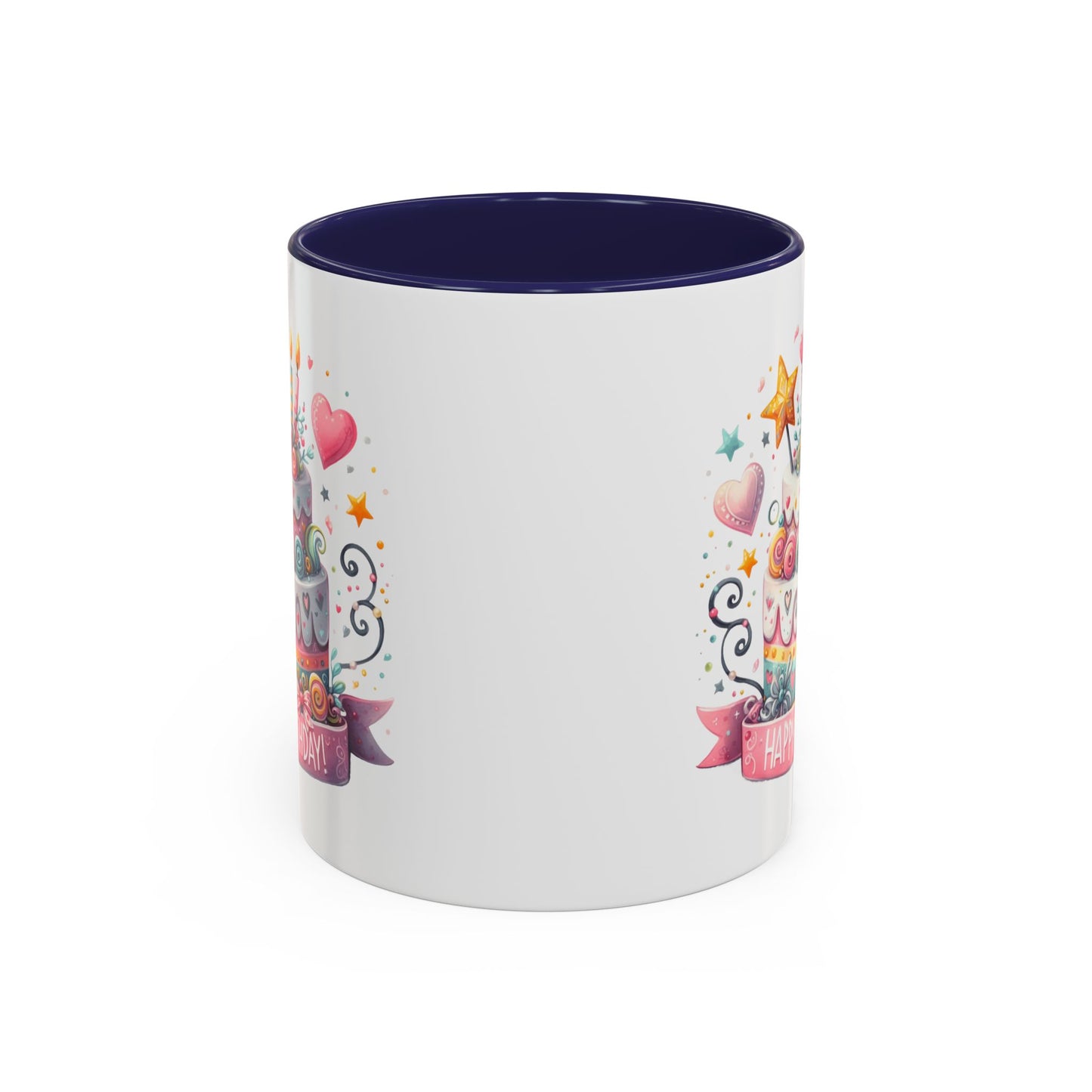 Birthday Mug - Happy Birthday Two Tiered Cake