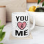Anniversary Mug - You and Me Pink Heart