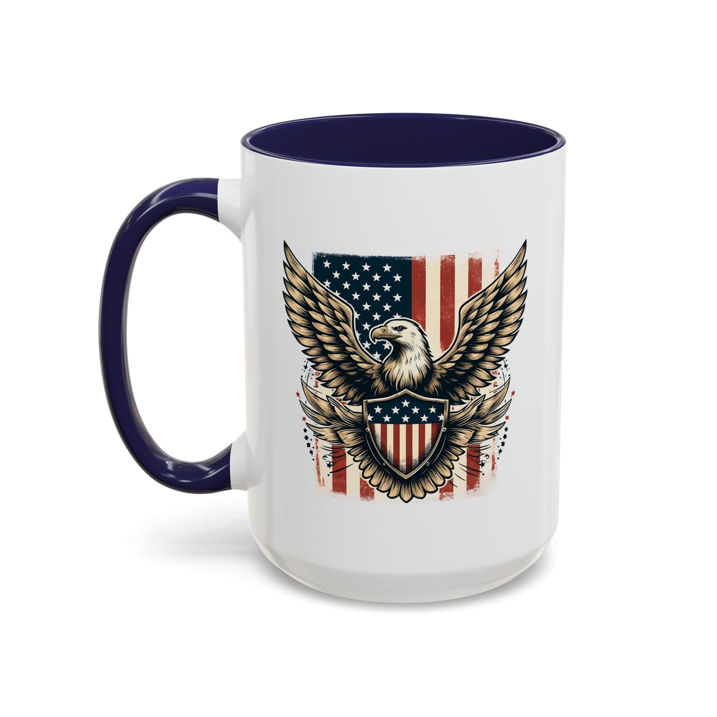 4th of July Mug - American Bald Eagle Flag 9
