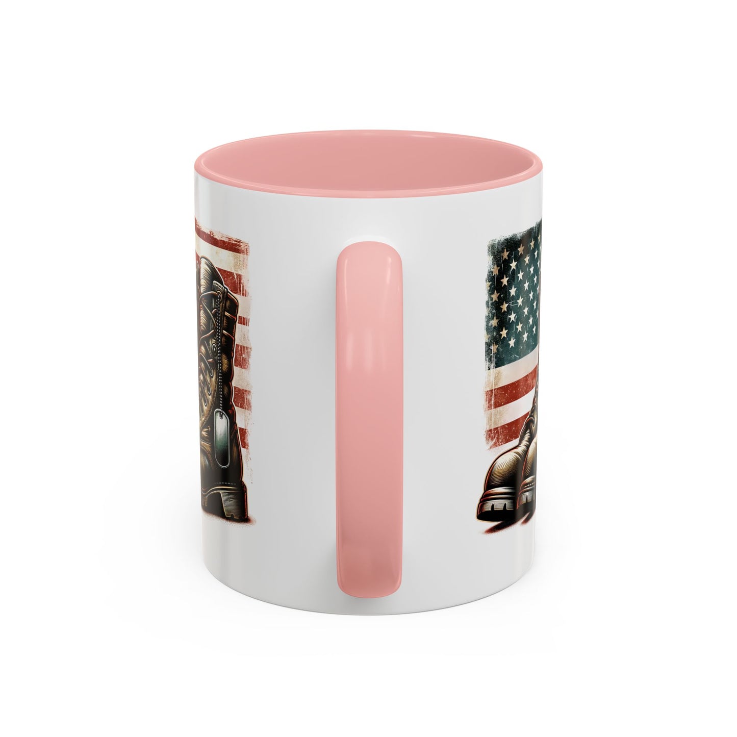4th of July Mug - Fallen Soldier Boots Flag