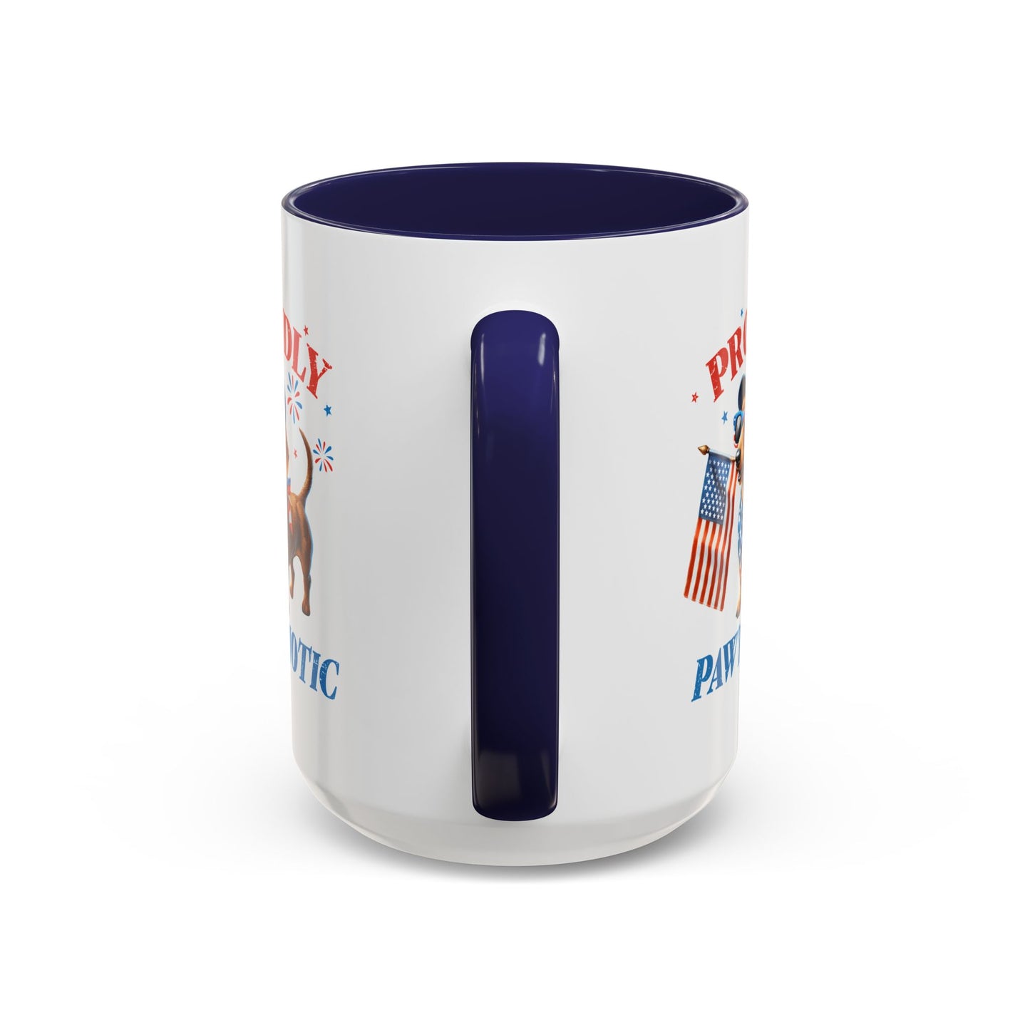 4th of July Mug - Proudly Pawtriotic Dog