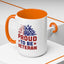 4th of July Mug - Proud to Be a Veteran Sunflower