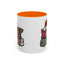 Christmas Mug - Merry Christmas Red Green & White Graffiti Hat