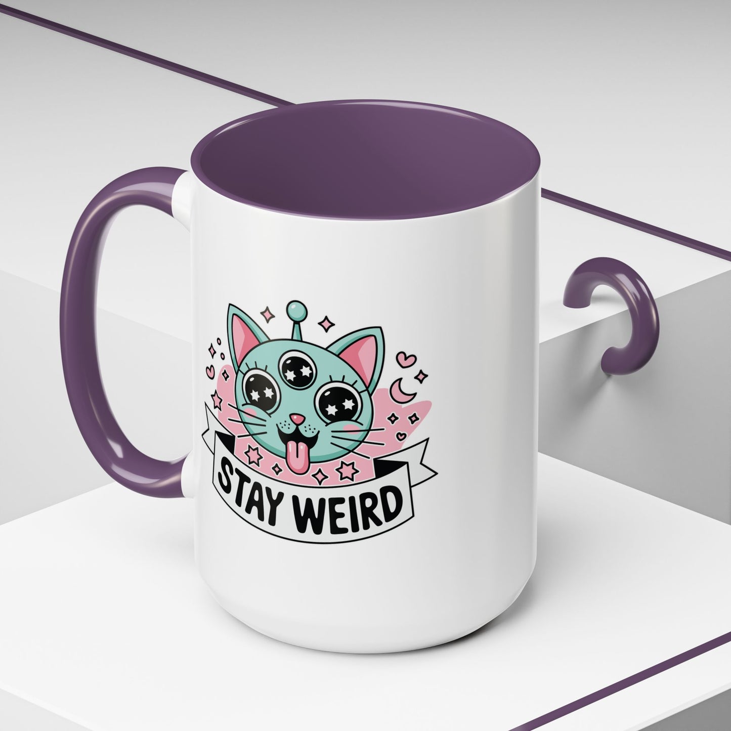 Alien Mug - Stay Weird Alien Cat