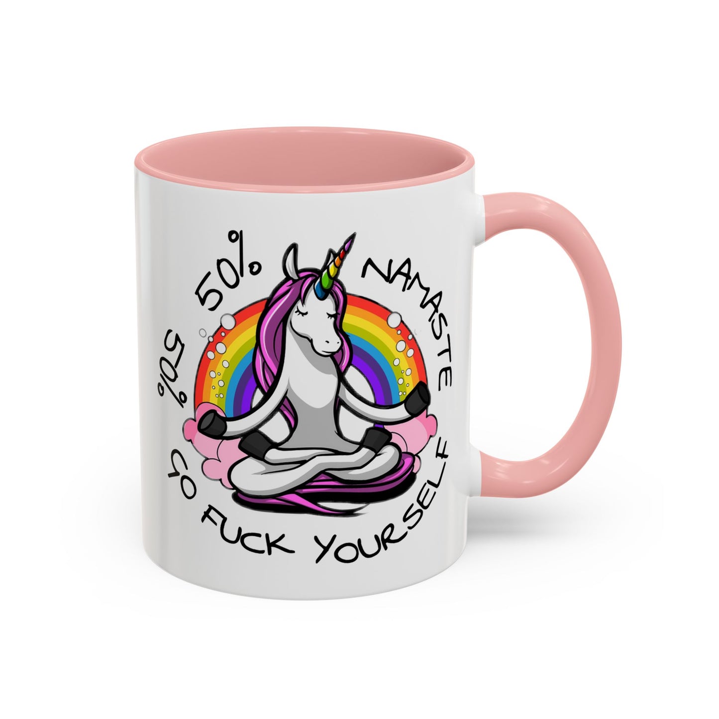 Adult Mug - 50% Namaste 50% Go Fuck Yourself