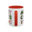 Christmas Mug - Merry Christmas Green Red & Gold Patterned Text