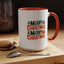 Christmas Mug - Green & Red Text Tree Presents