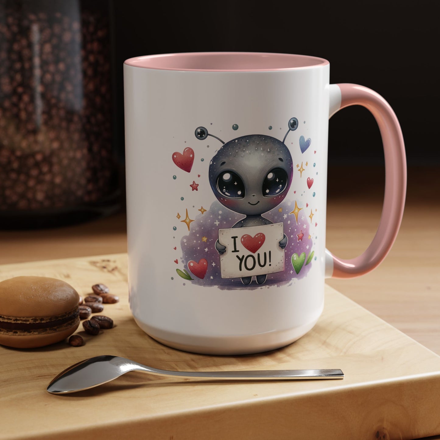Valentine's Day Mug - I Love You Alien