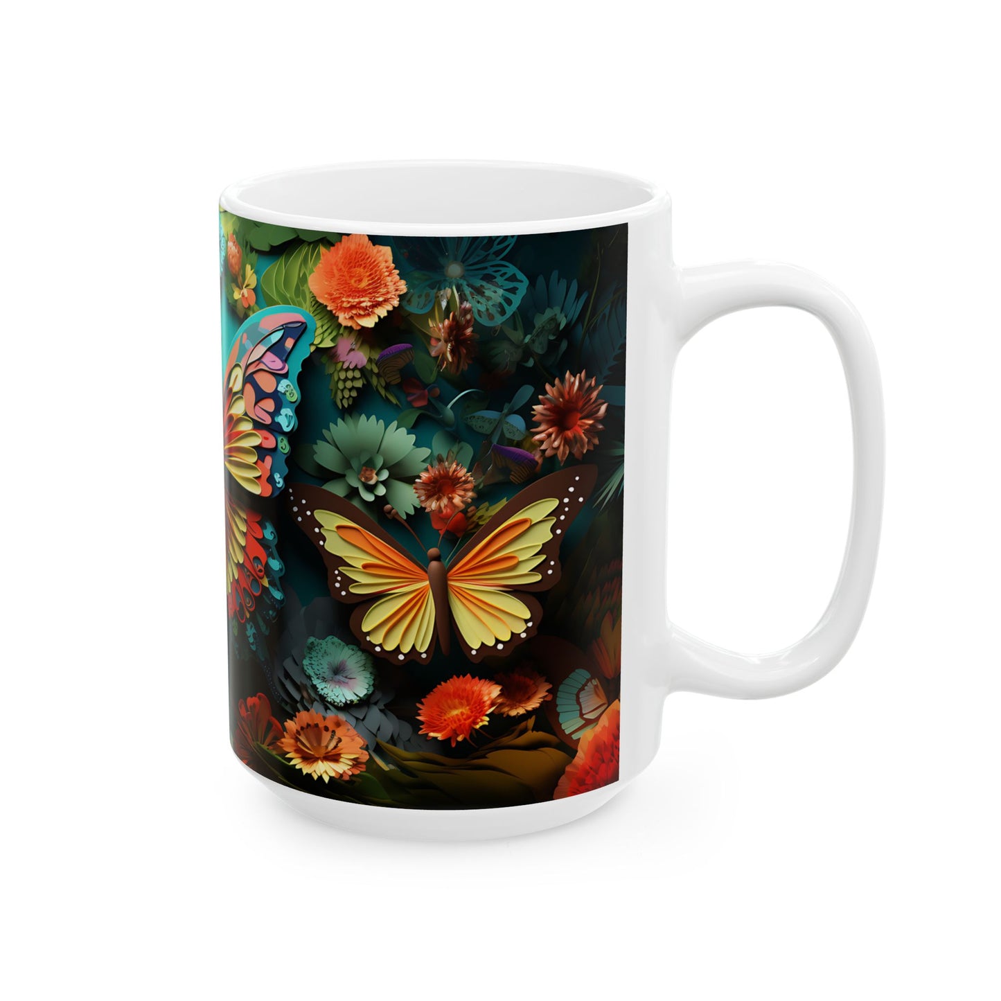 Artistic Mug - Colorful Butterflies 4