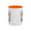 Christmas Mug - Merry Christmas and a Happy New Year Green & Red Text Trees Stars