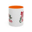 Christmas Mug - Merry Christmas Red & Green Text Bow