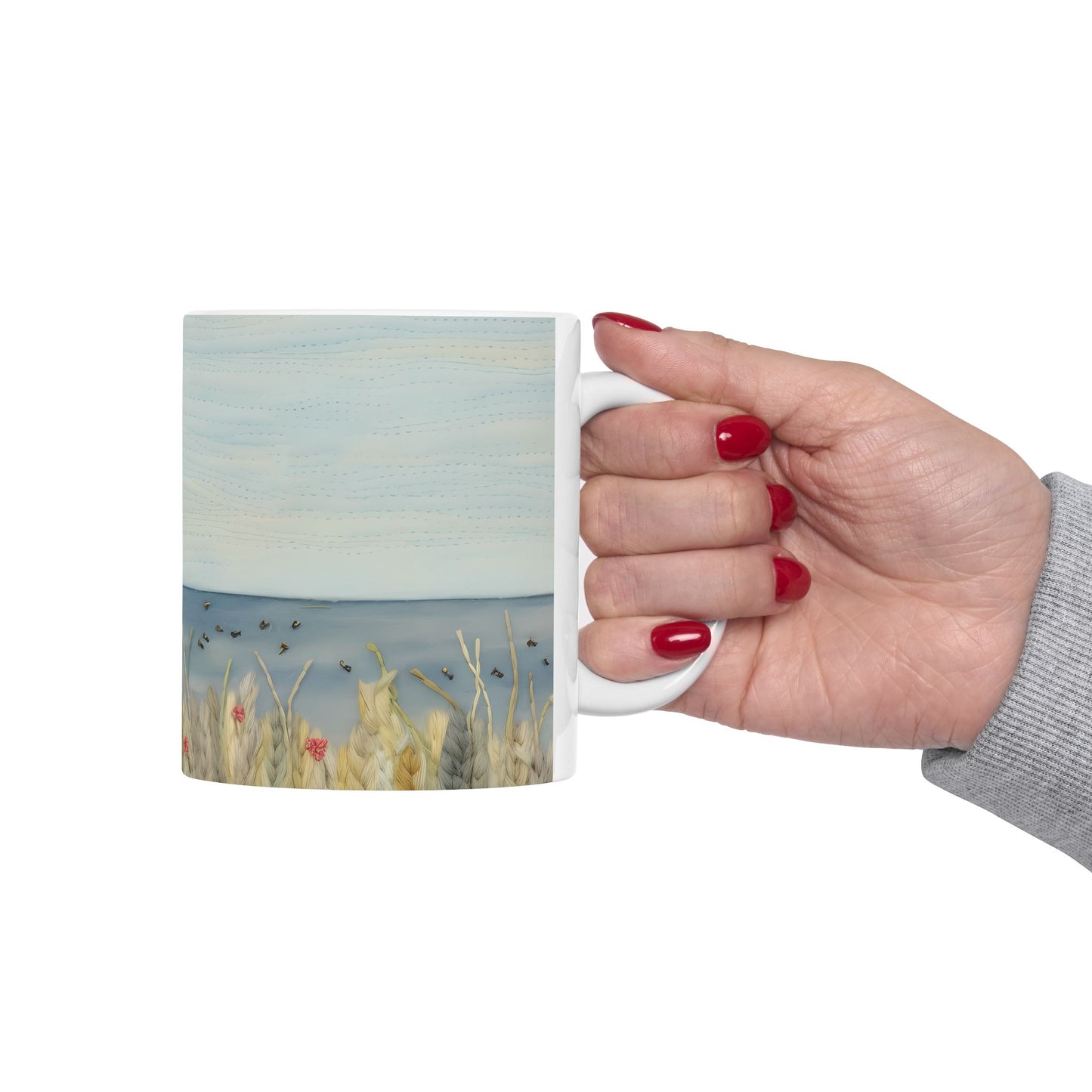 Artistic Mug - Felted Lighthouse 2