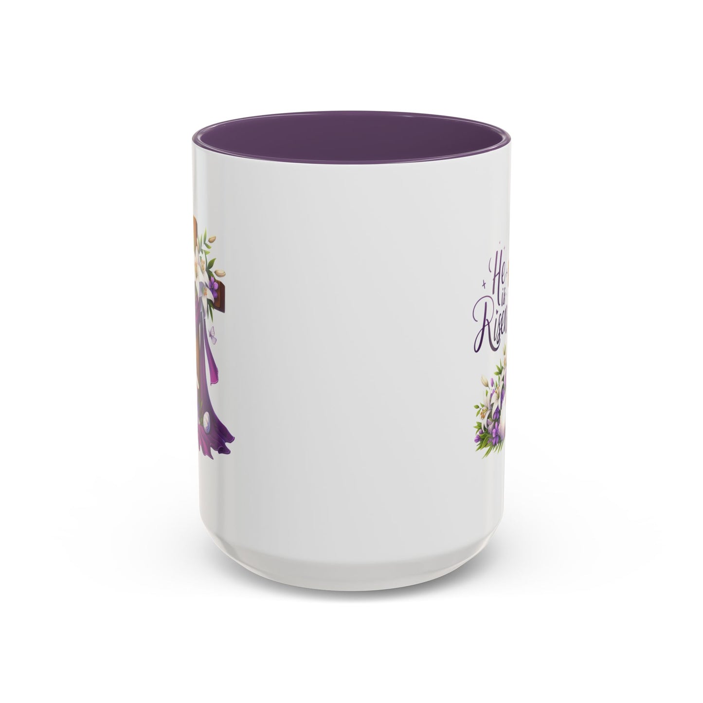 Easter Mug - He Is Risen Cross