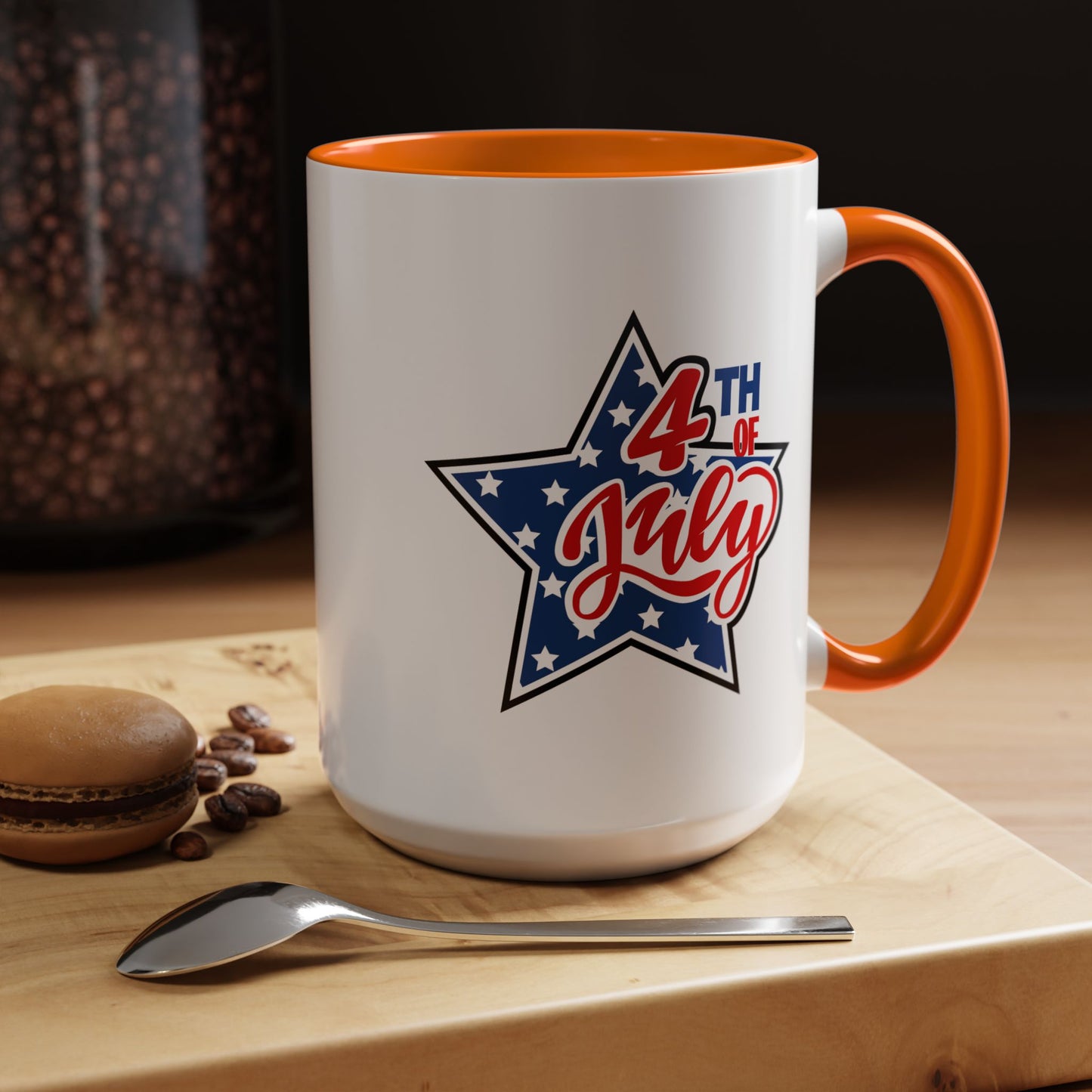 4th of July Mug - 4th of July Star Flag
