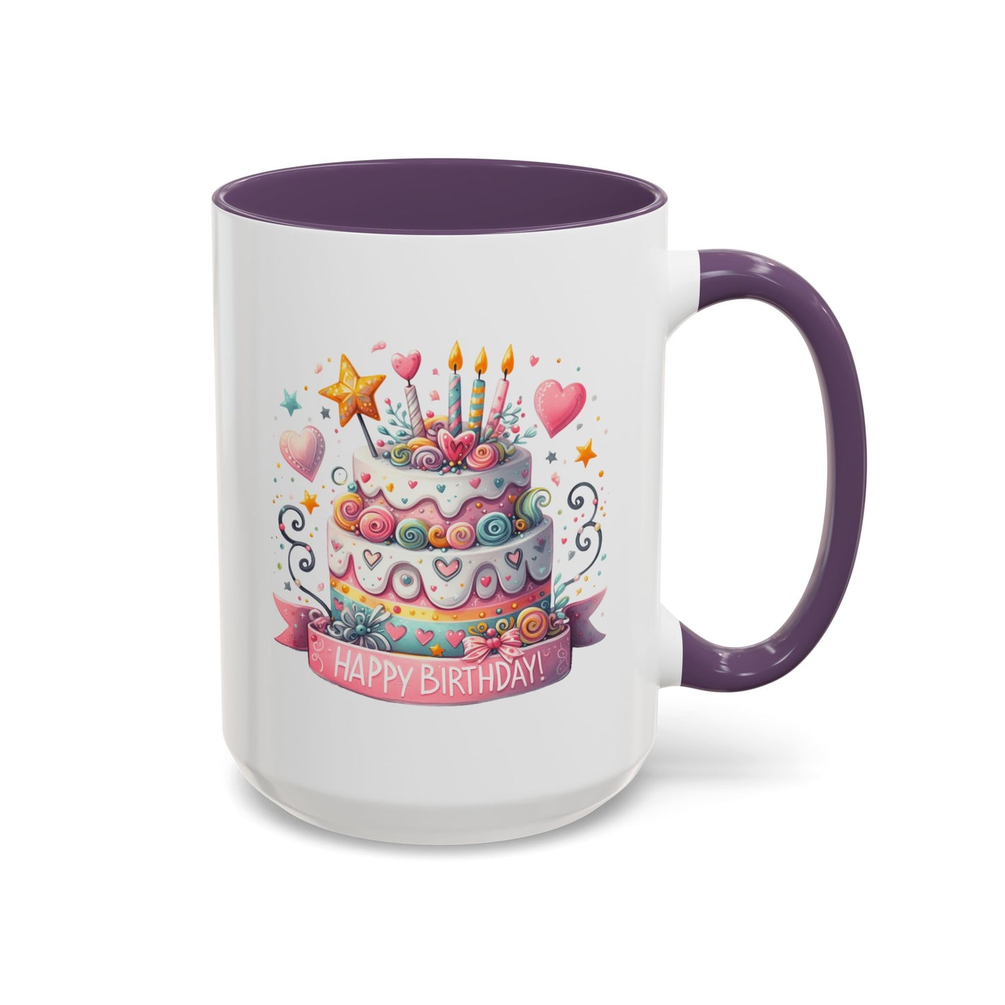 Birthday Mug - Happy Birthday Two Tiered Cake