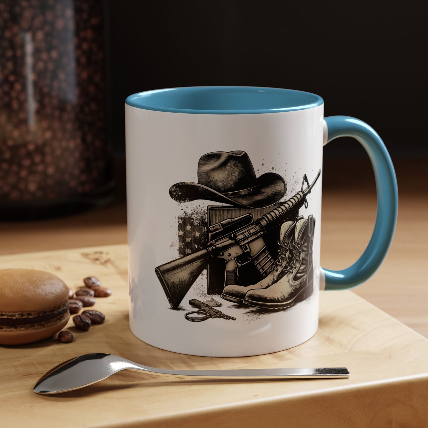 4th of July Mug - Soldier Hat Boots Gun