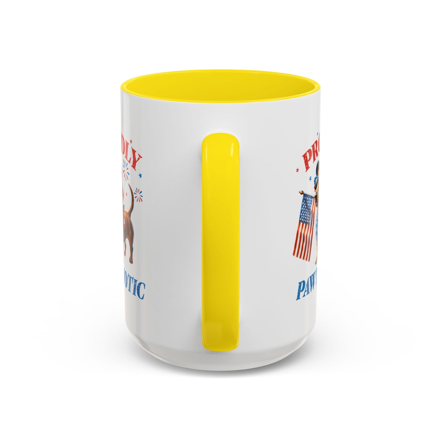 4th of July Mug - Proudly Pawtriotic Dog