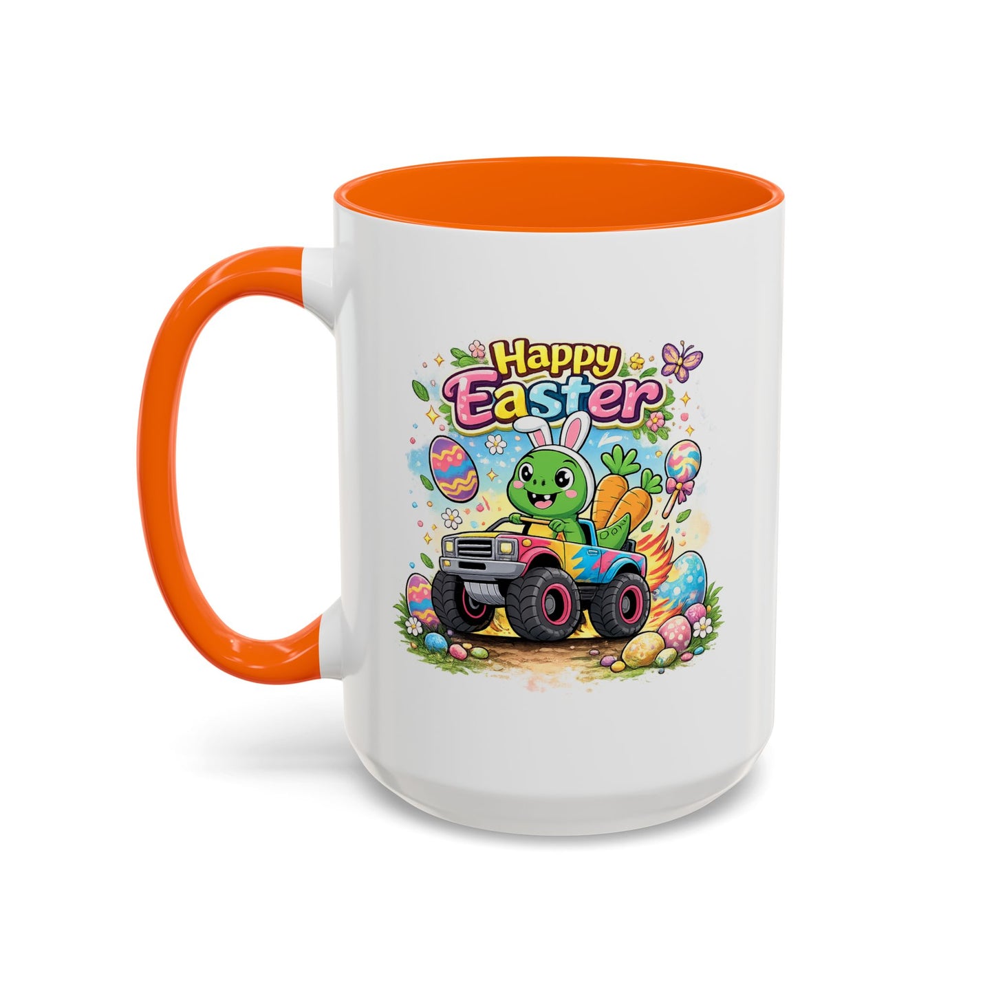 Easter Mug - Dinosaur Monster Truck