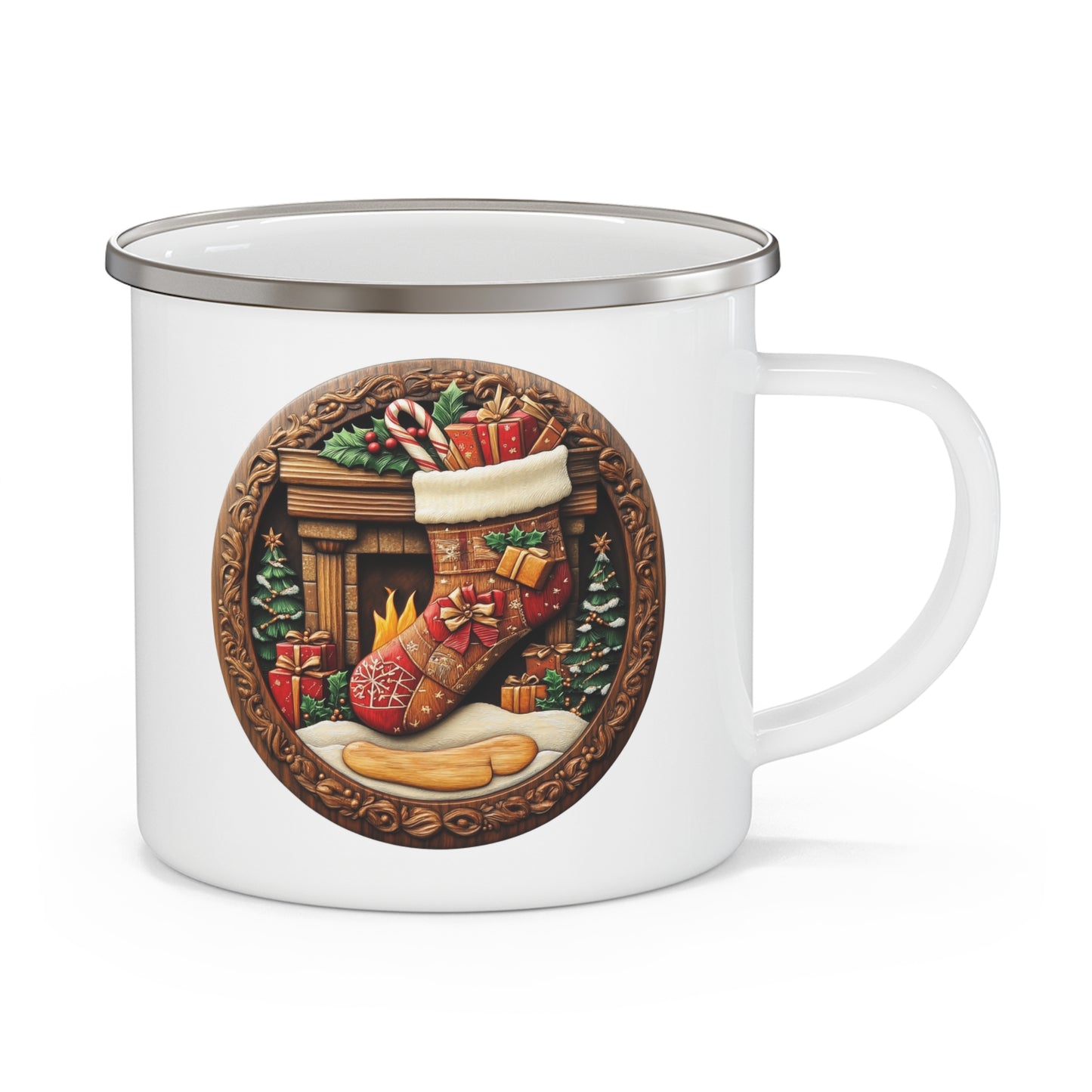 Christmas Mug - Christmas Stocking Plaque