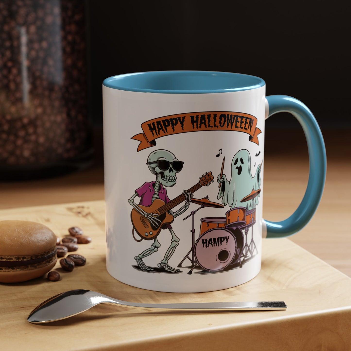Halloween Mug - Skeleton & Ghost Band