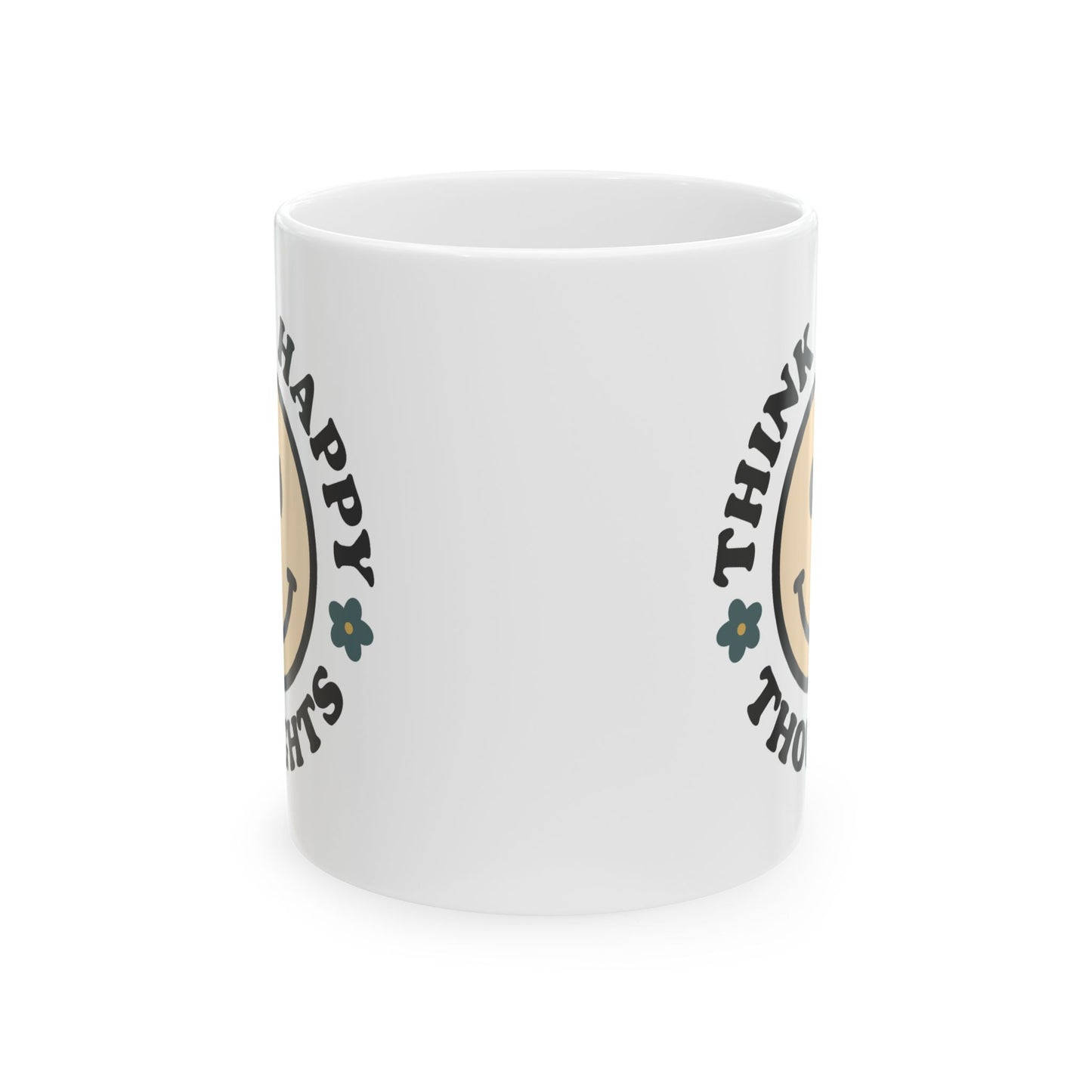 Wellness Mug - Think Happy Thoughts Smiley Face