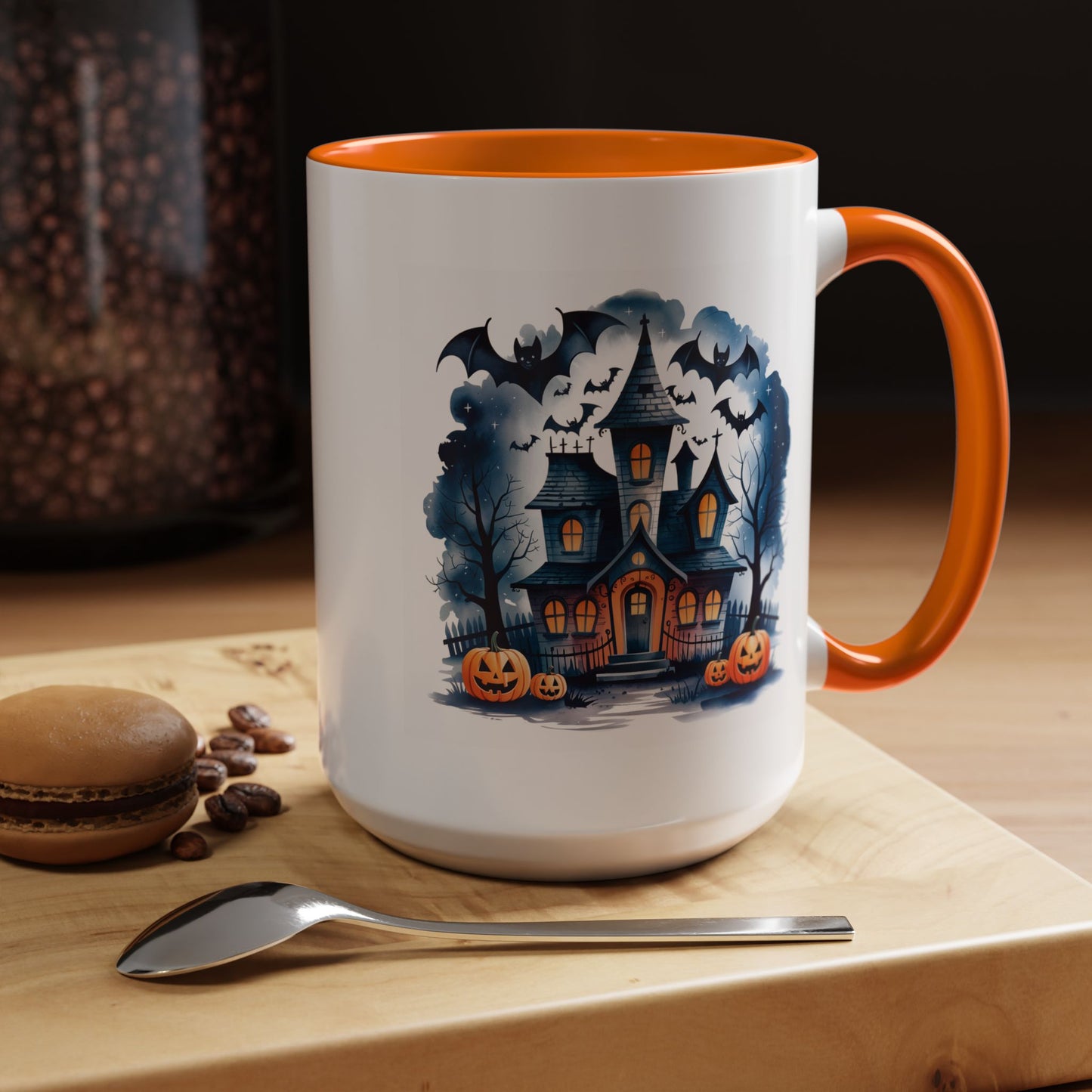 Halloween Mug - Bat Ghost House