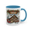 Christmas Mug - Reindeer Barn Sleigh Reindeer