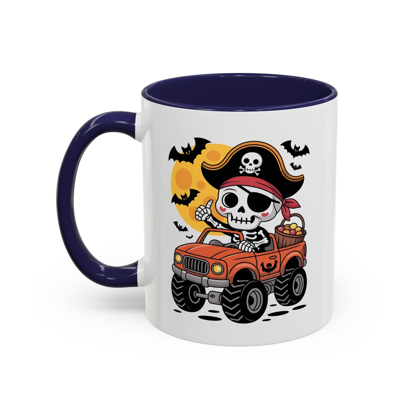 Halloween Mug - Driving Skeleton Pirate