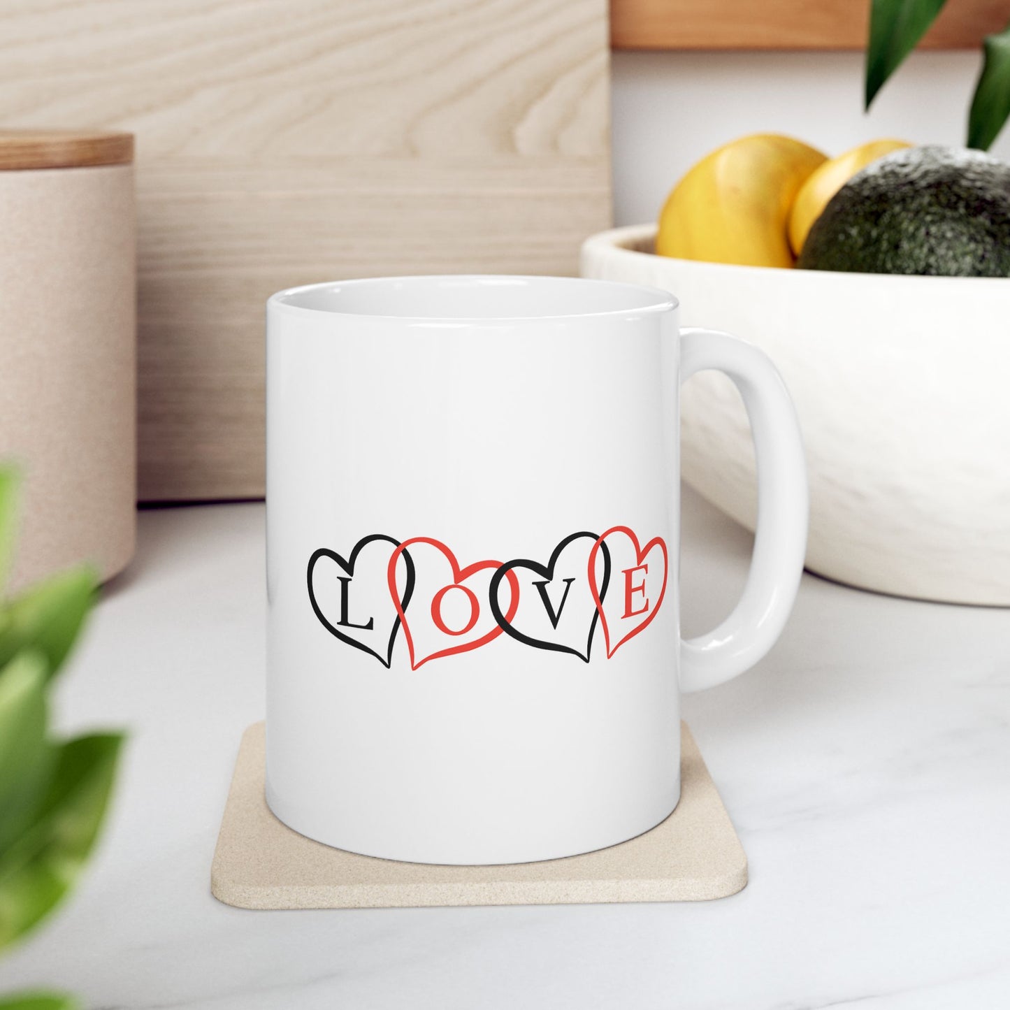 Valentine's Day Mug - Love Hearts