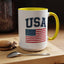 4th of July Mug - USA & Flag