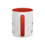 Christmas Mug - Merry Christmas Green & Red Text Gnome Candy Cane