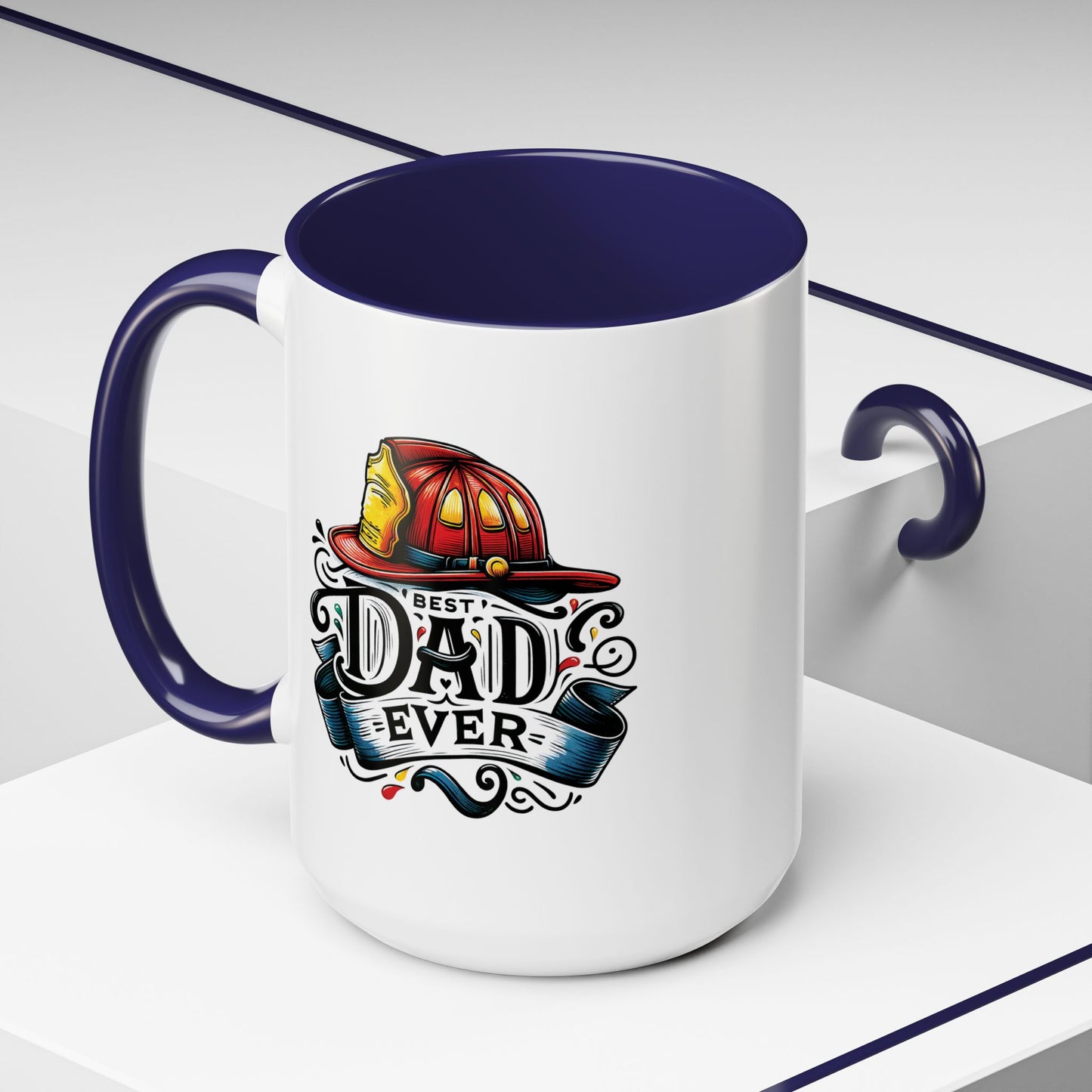 Father's Day Mug - Best Dad Ever Fireman