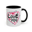 Valentine's Day Mug - Love You Heart Arrows