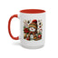 Christmas Mug - Snowman with Christmas Decorations