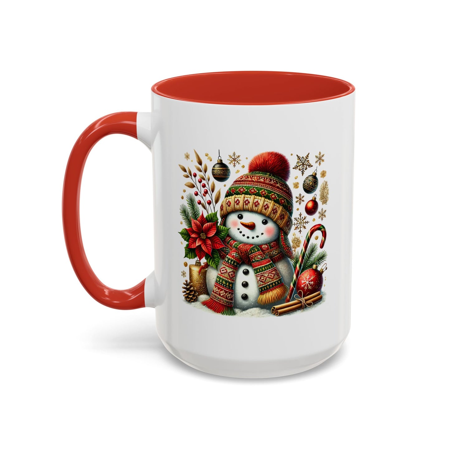 Christmas Mug - Snowman with Christmas Decorations