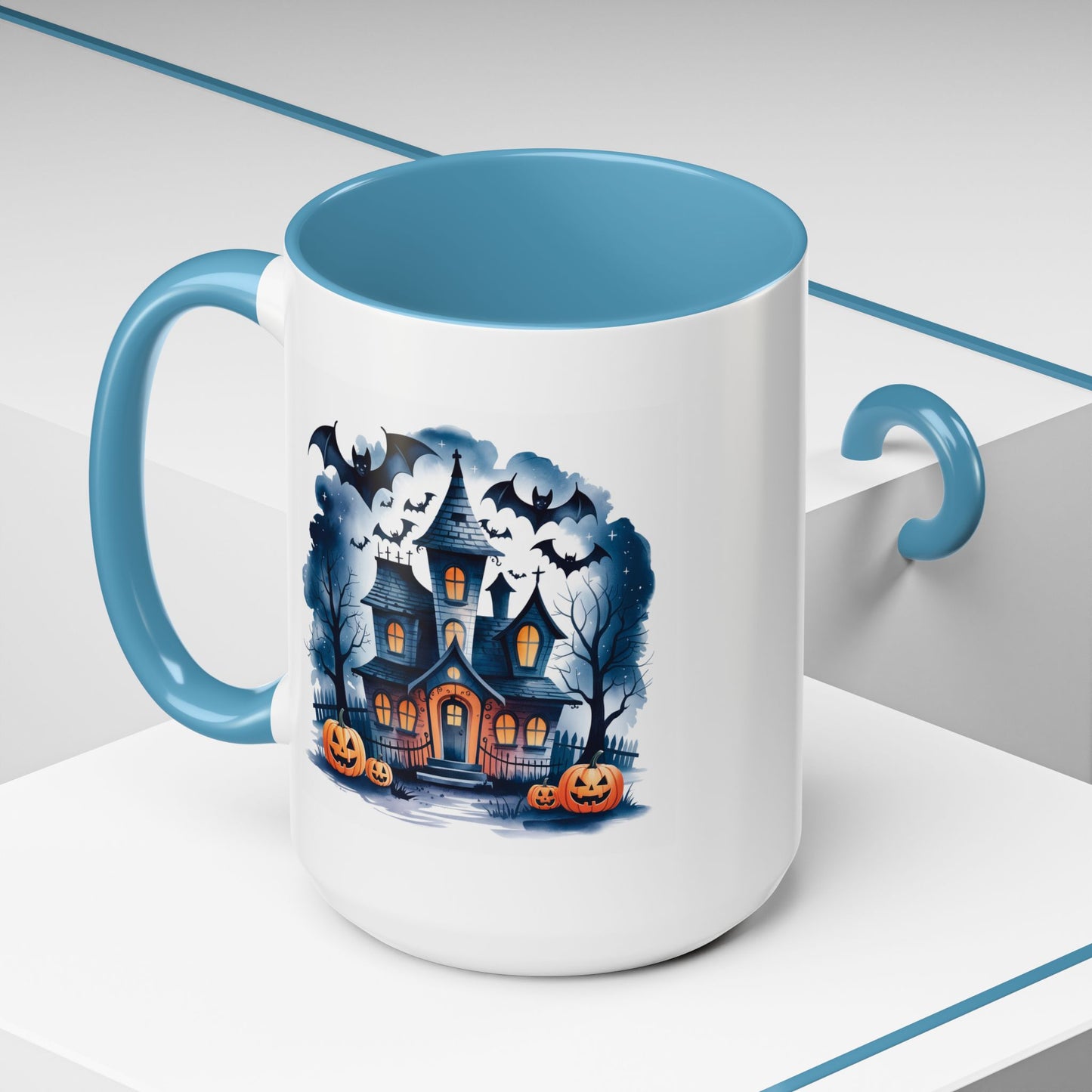Halloween Mug - Bat Ghost House