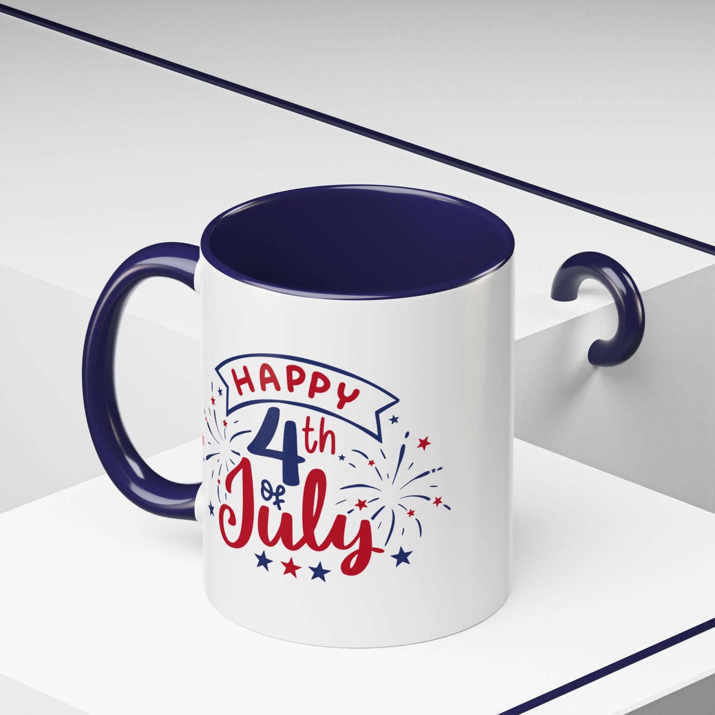 4th of July Mug - Happy 4th of July Fireworks