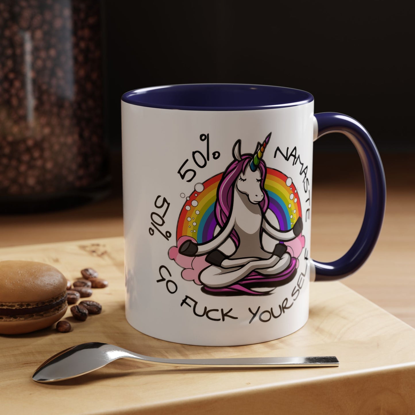 Adult Mug - 50% Namaste 50% Go Fuck Yourself