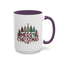 Christmas Mug - Merry Christmas Tartan Text Trees Presents