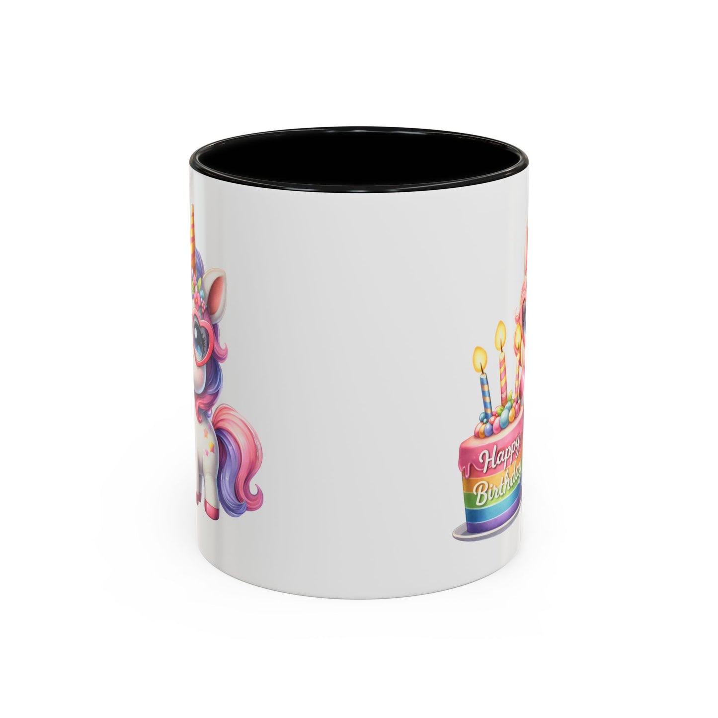 Birthday Mug - Unicorn Candles