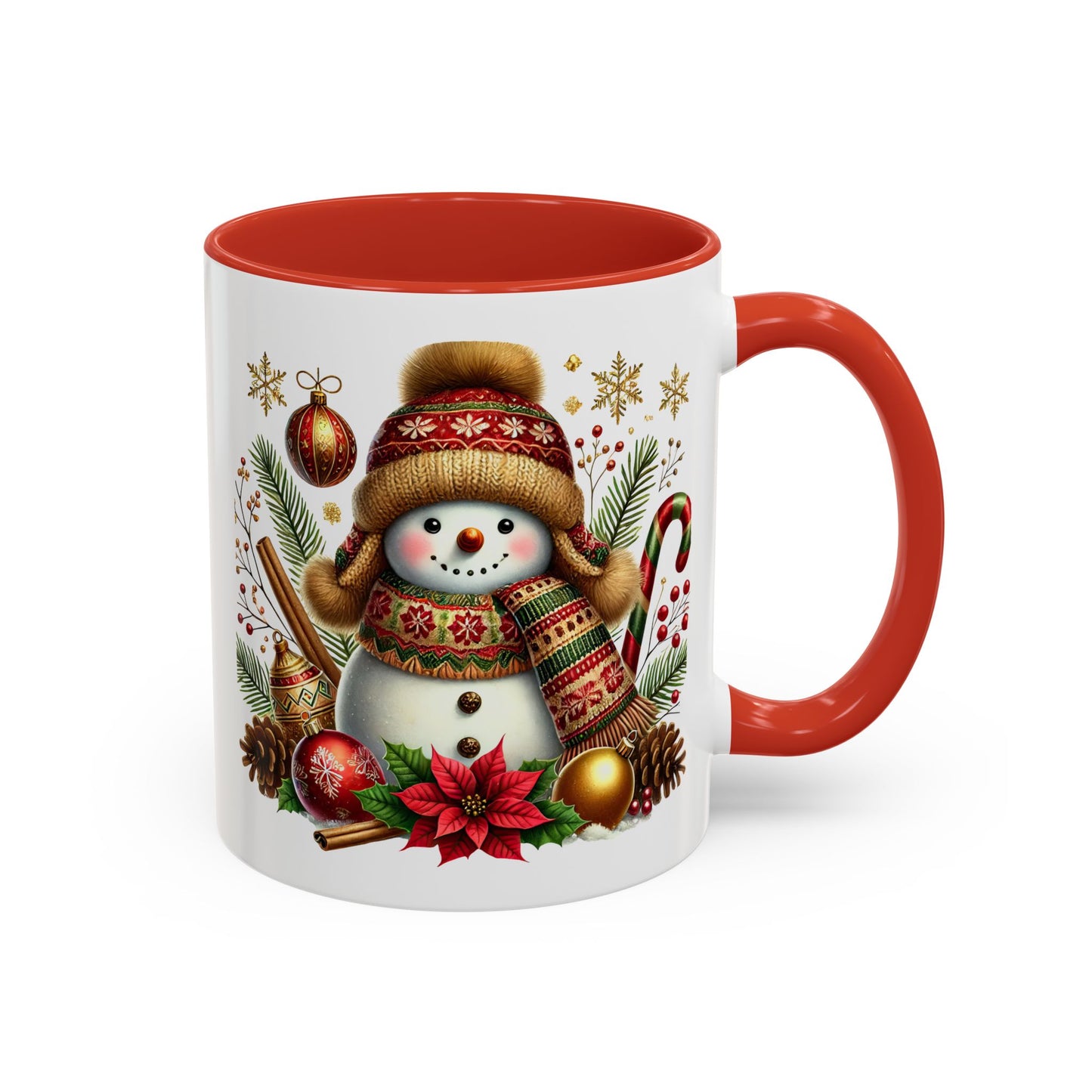 Christmas Mug - Gold Snowman
