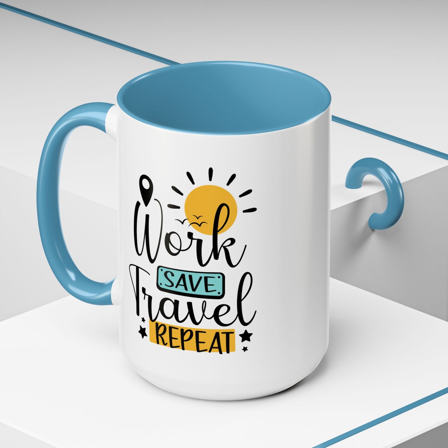 Adventure Mug - Work Save Travel Repeat