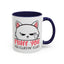 Adult Mug - Fluff You White Cat