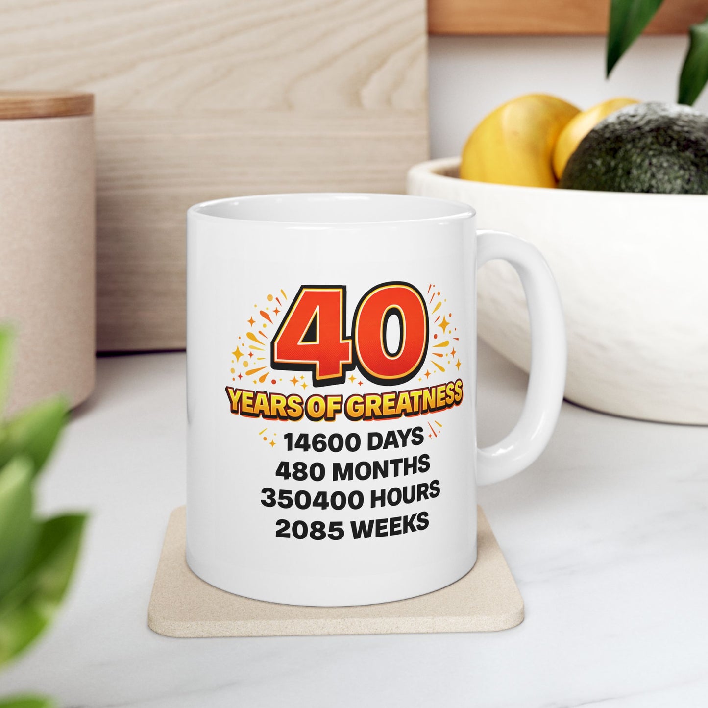 Birthday Mug - 40 Years of Greatness