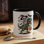 Halloween Mug - Skeleton Riding Dinosaur