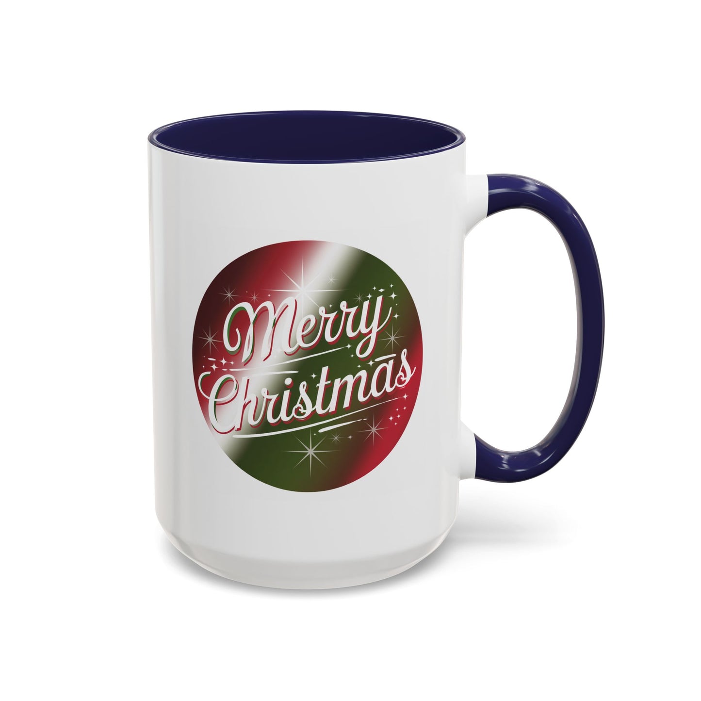 Christmas Mug - Merry Christmas White and Red Text Decoration