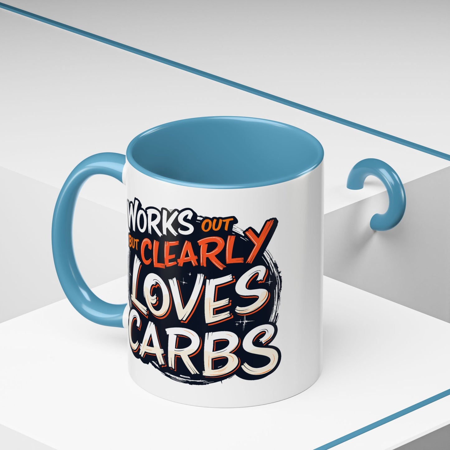 Adult Mug - Works Out But