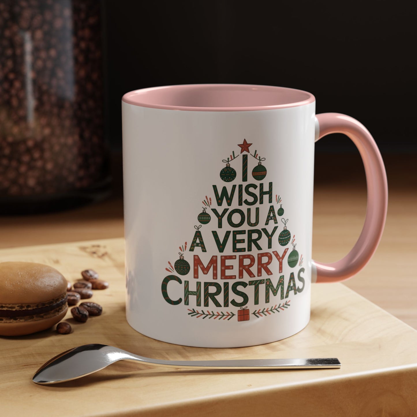 Christmas Mug - I Wish You a Merry Christmas Tree